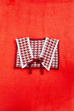 Load image into Gallery viewer, Faux Collar - Houndstooth Cinnamon Rust, Cream - Double Sided
