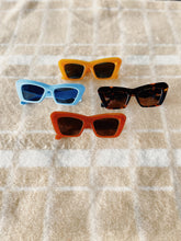 Load image into Gallery viewer, Cat Eye Sunglasses - Amber Orange with Seaweed Lens
